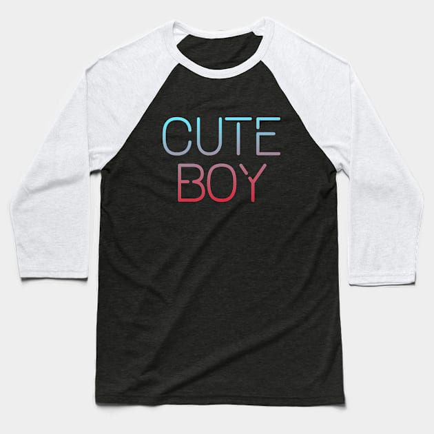 Cute boy Baseball T-Shirt by MiniGuardian